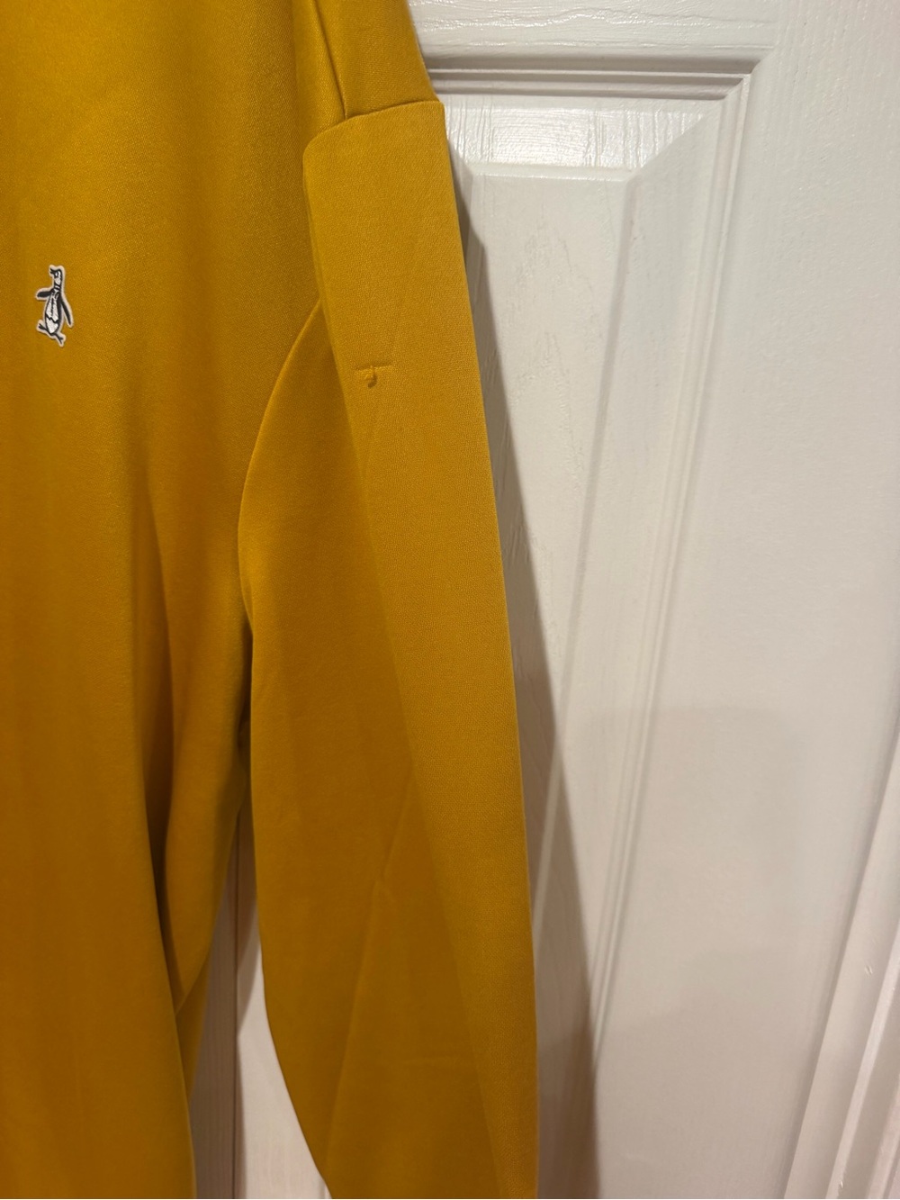 Original Penguin Men's Mustard Yellow Quarter-Zip Pullover - Picture 5 of 6